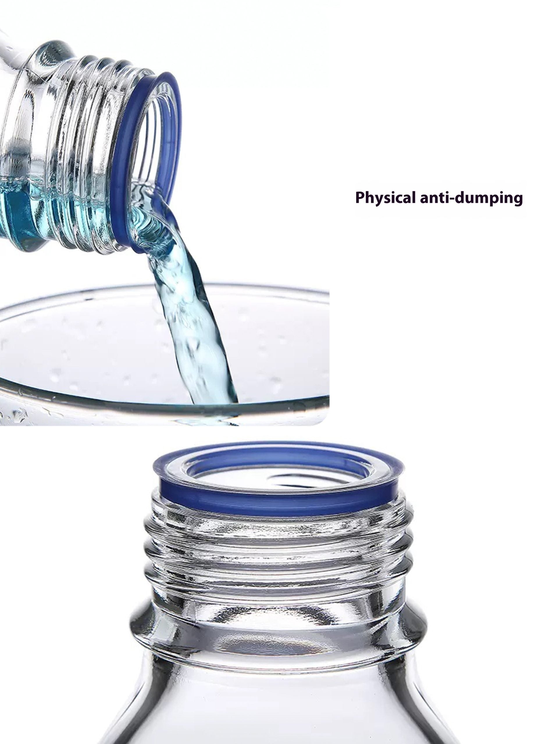 Liquid sealed glass bottle, pill glass bottle, 100ml and 50ml