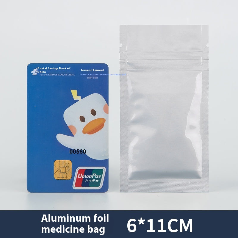 Aluminum Foil Light-Proof Pill Bag,Ziplock Pill Bag