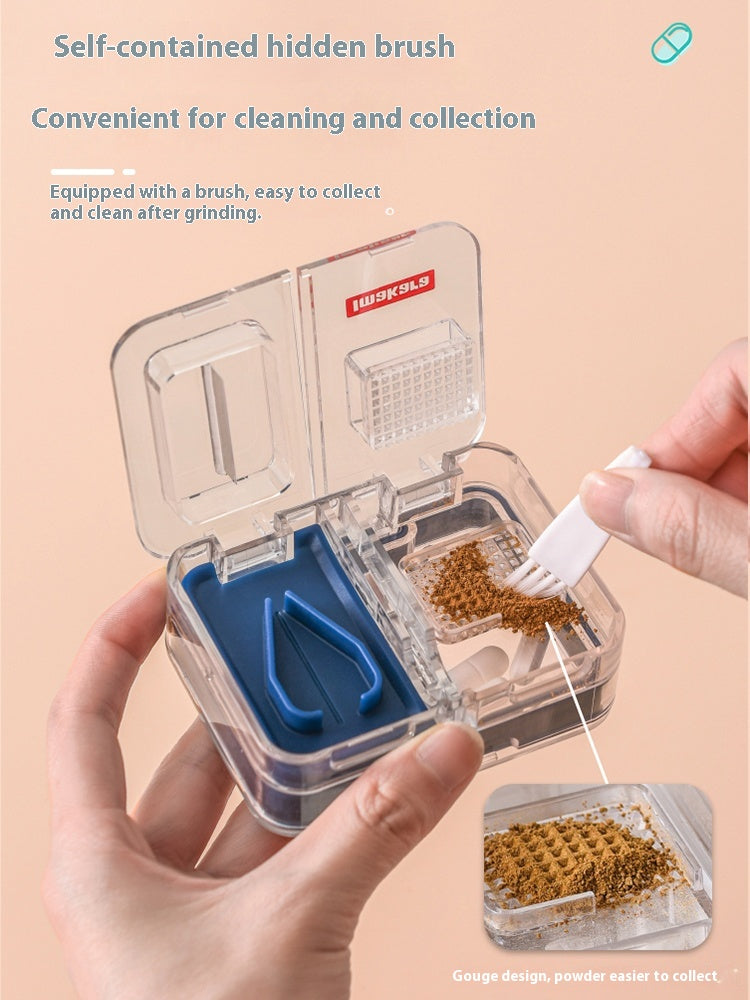 Multifunctional pill box splitter grinder pill box