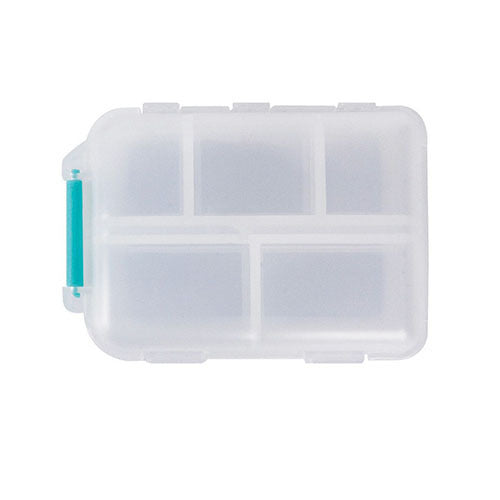 Travel Pill Box 10 Compartment Storage Box with Labels