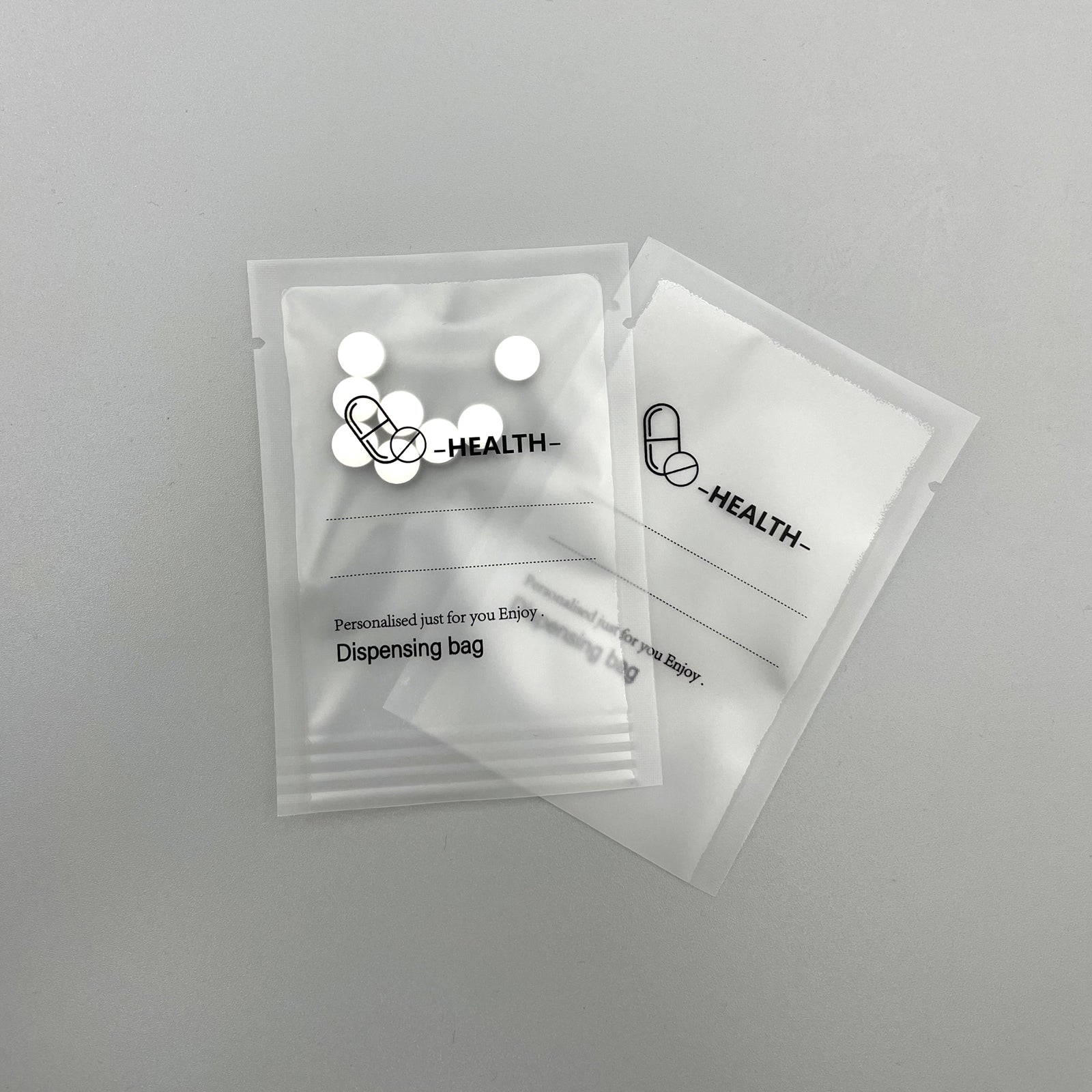 Disposable medicine bag, medicine bag sealing machine