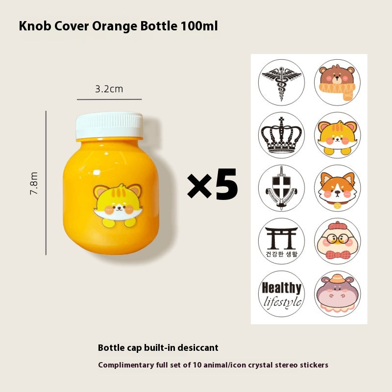 Moisture-proof portable cute pill bottle 100ml