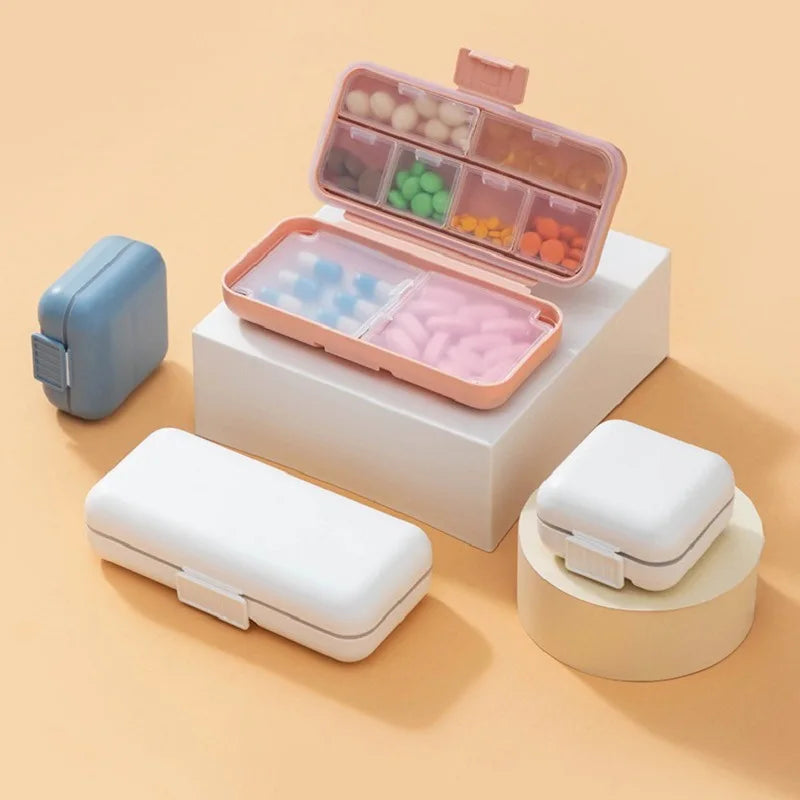 Portable Mini Storage Box Sealed Pill Box with Rubber Seal