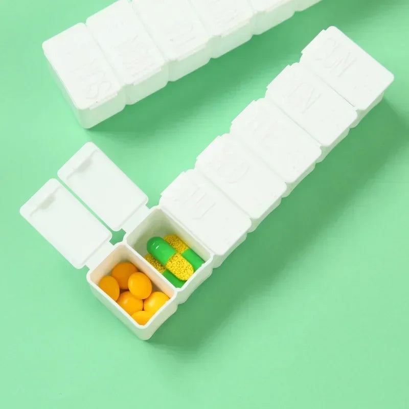 7 day pill box 5 colors pill case organizer