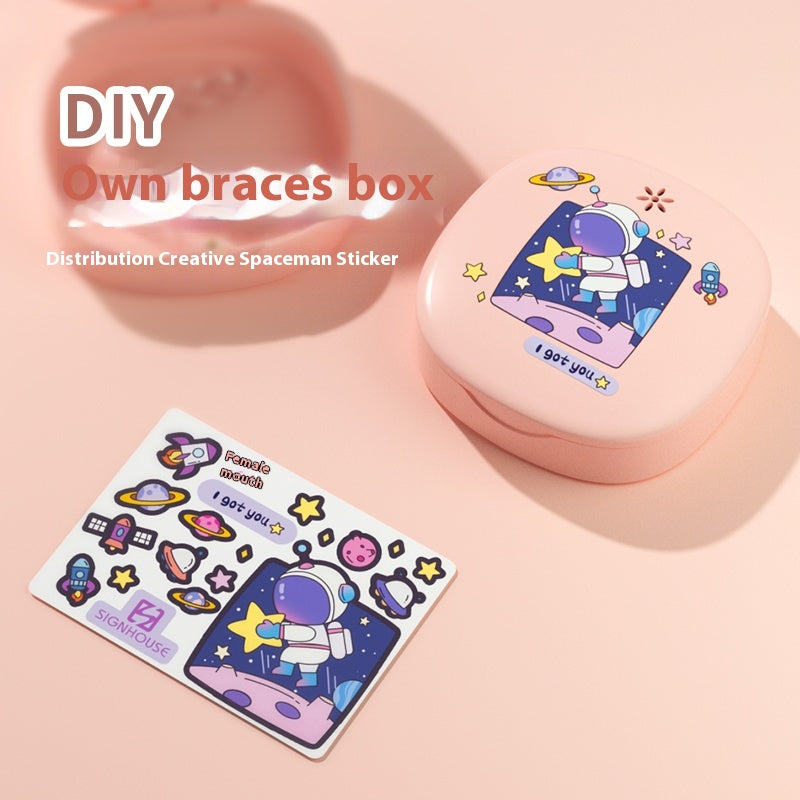 Portable creative braces storage box
