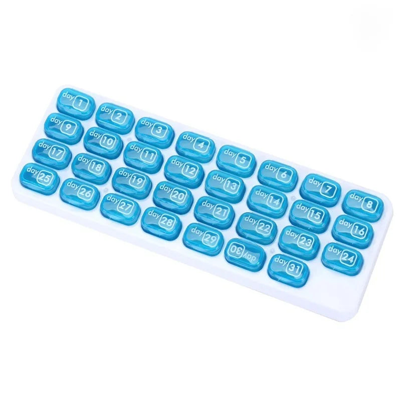 Monthly Pill Box Removable Pill Box Pill Organizer 31 Small Pill Case