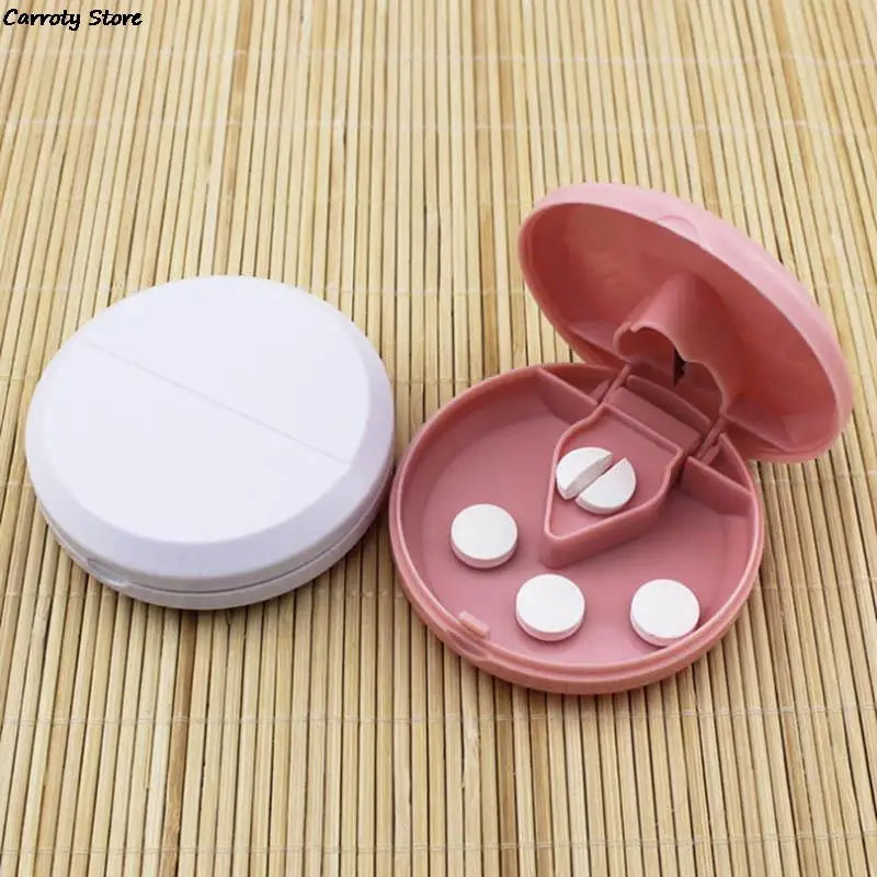 Portable Pill Box Mini Small Pill Cutter
