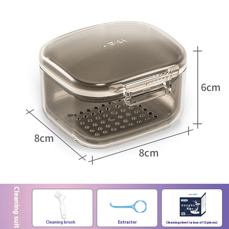 Multifunctional braces storage box Braces soaking box