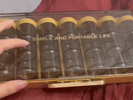 Sealed Portable Large-Capacity Pill Box, Seven-Day Pill Bottle Combination, One-Week Pill Case Set