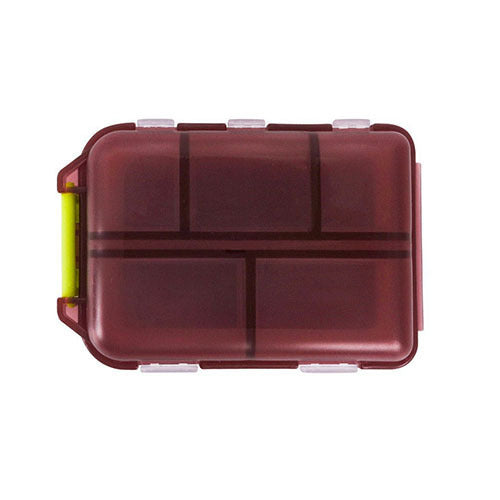 Travel Pill Box 10 Compartment Storage Box with Labels
