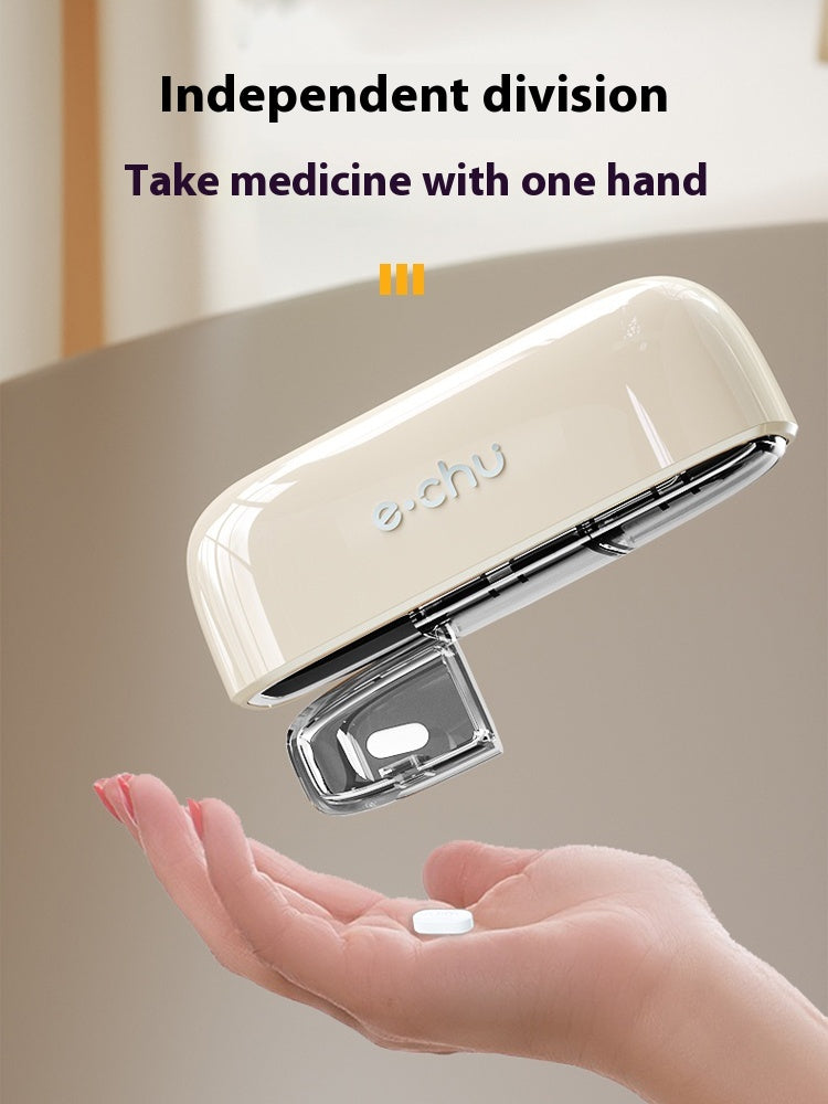 Portable pill box for three meals a day Crescent shape pill case