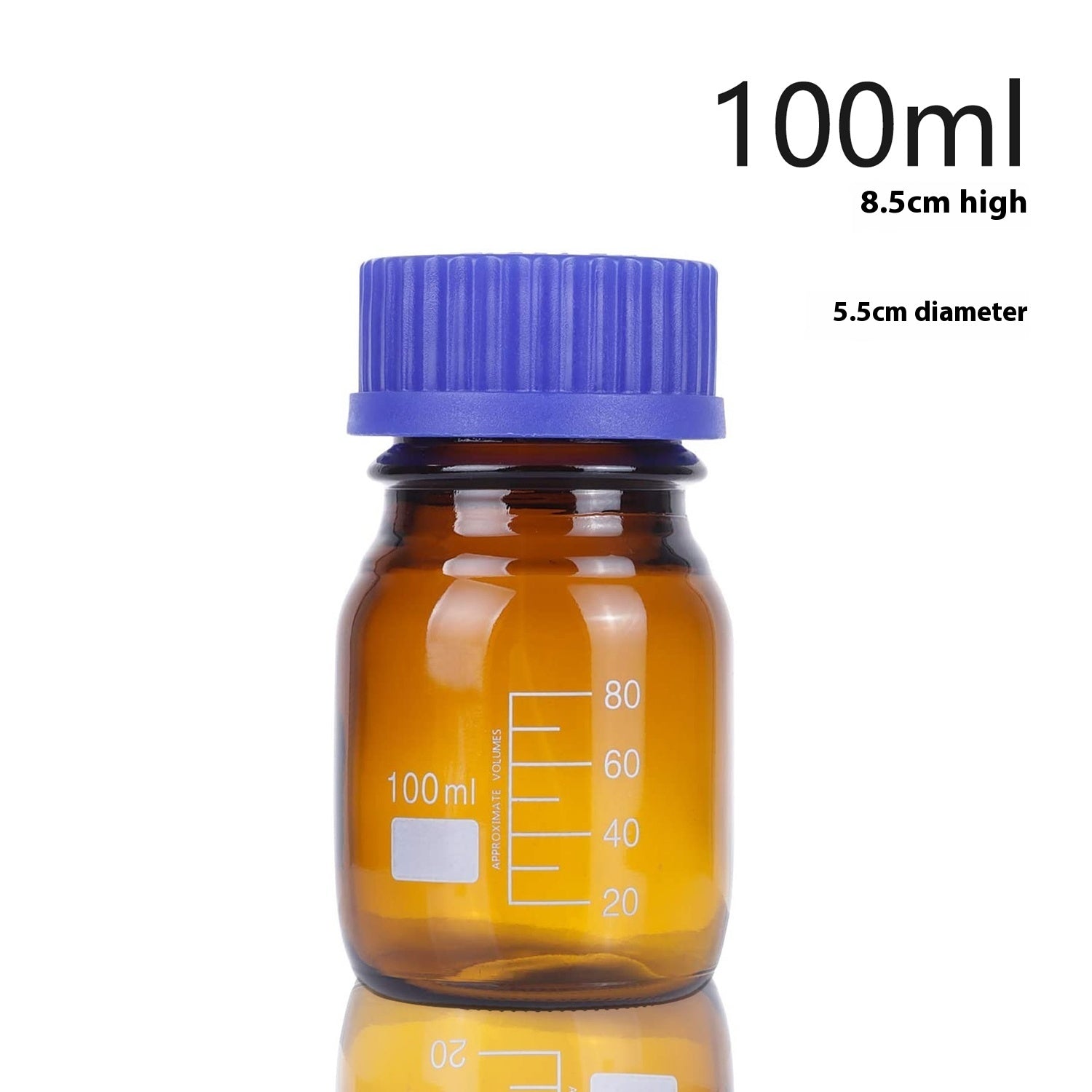 Liquid sealed glass bottle, pill glass bottle, 100ml and 50ml