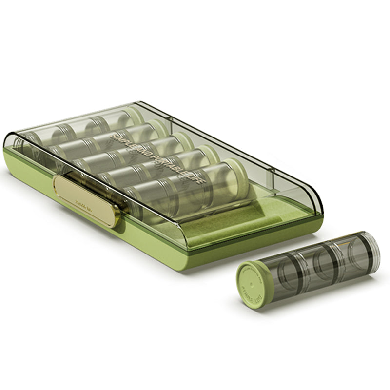Sealed Portable Large-Capacity Pill Box, Seven-Day Pill Bottle Combination, One-Week Pill Case Set