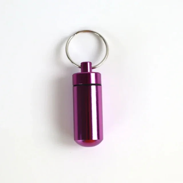 Aluminum Alloy Key Ring Pill Box