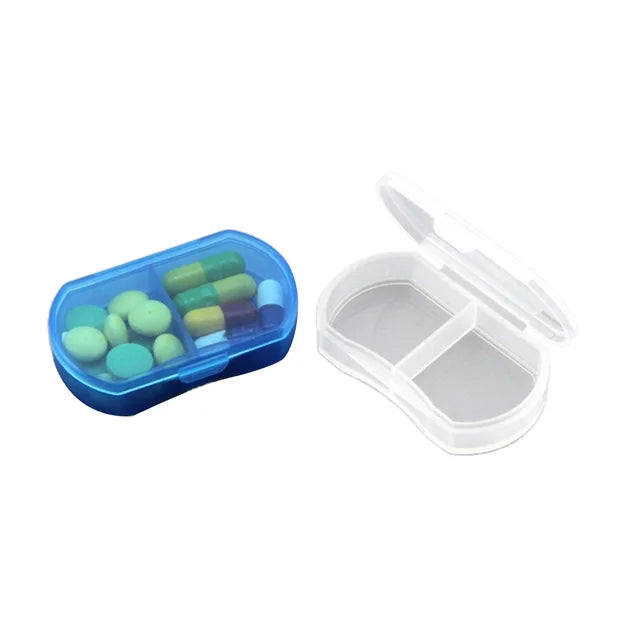 Portable Pill Box Mini Small Pill Cutter