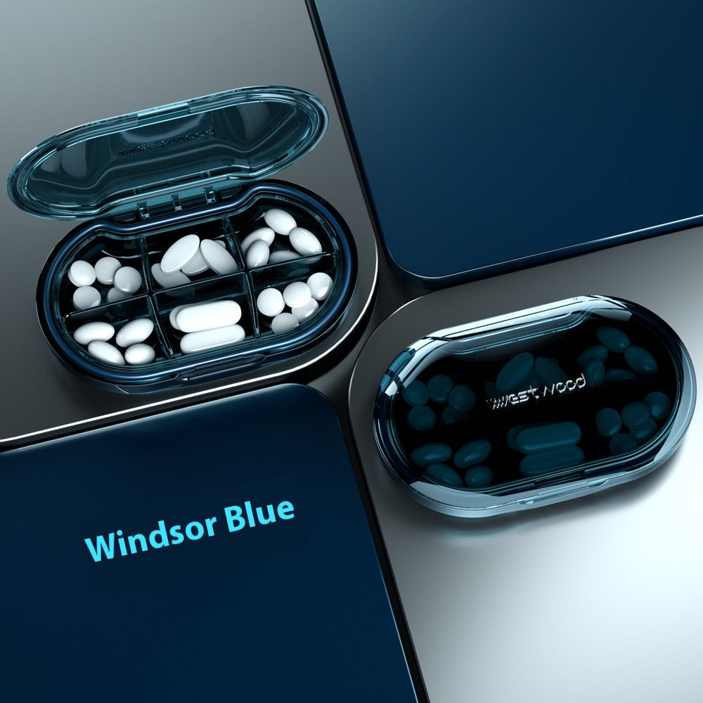 Pill Splitter Pill Box Set 4 Partition Pill Box