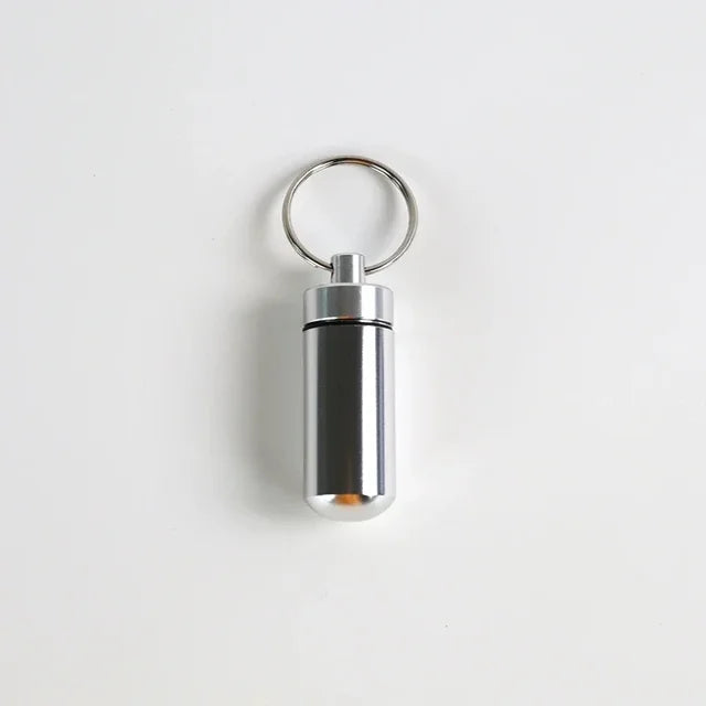 Aluminum Alloy Key Ring Pill Box