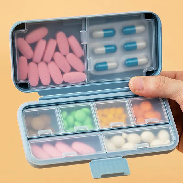 Portable Mini Storage Box Sealed Pill Box with Rubber Seal