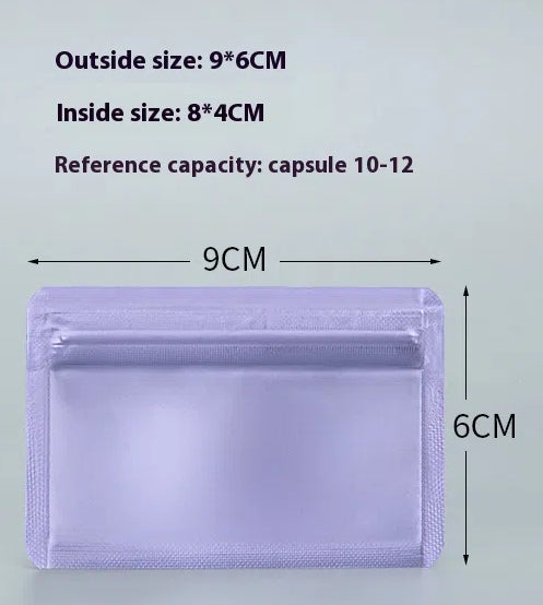 Aluminum Foil Light-Proof Pill Bag,Ziplock Pill Bag