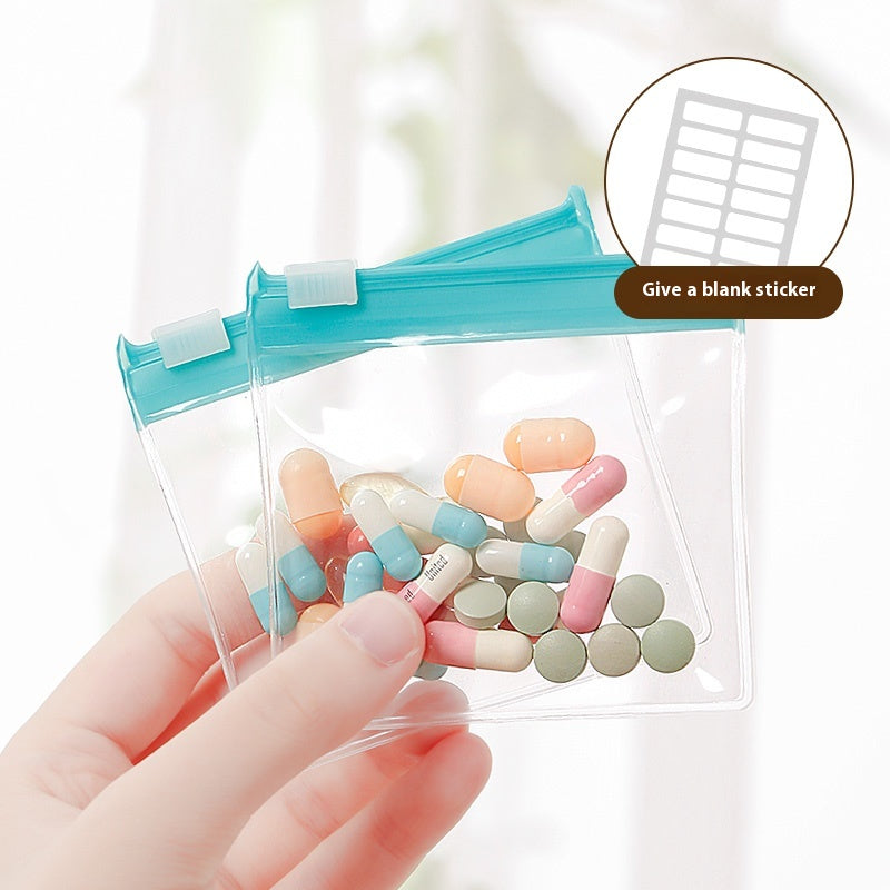Ziplock Pill Bag Portable Storage Bag Ziplock Pill Bag