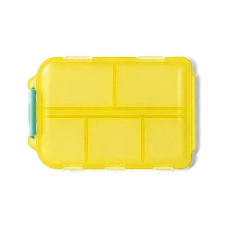 Travel Pill Box 10 Compartment Storage Box with Labels