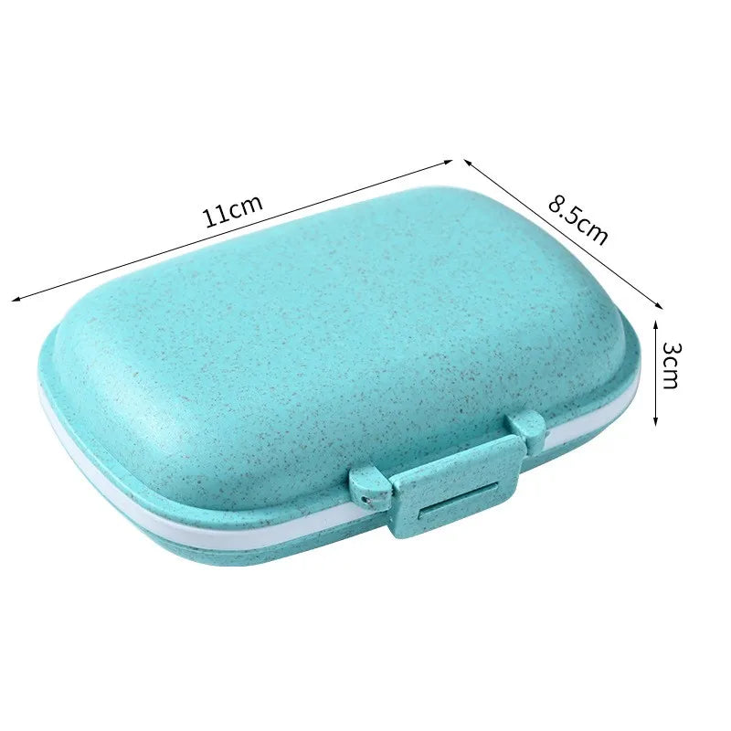 Mini portable pill box with seal, multiple colors to choose,8 color options
