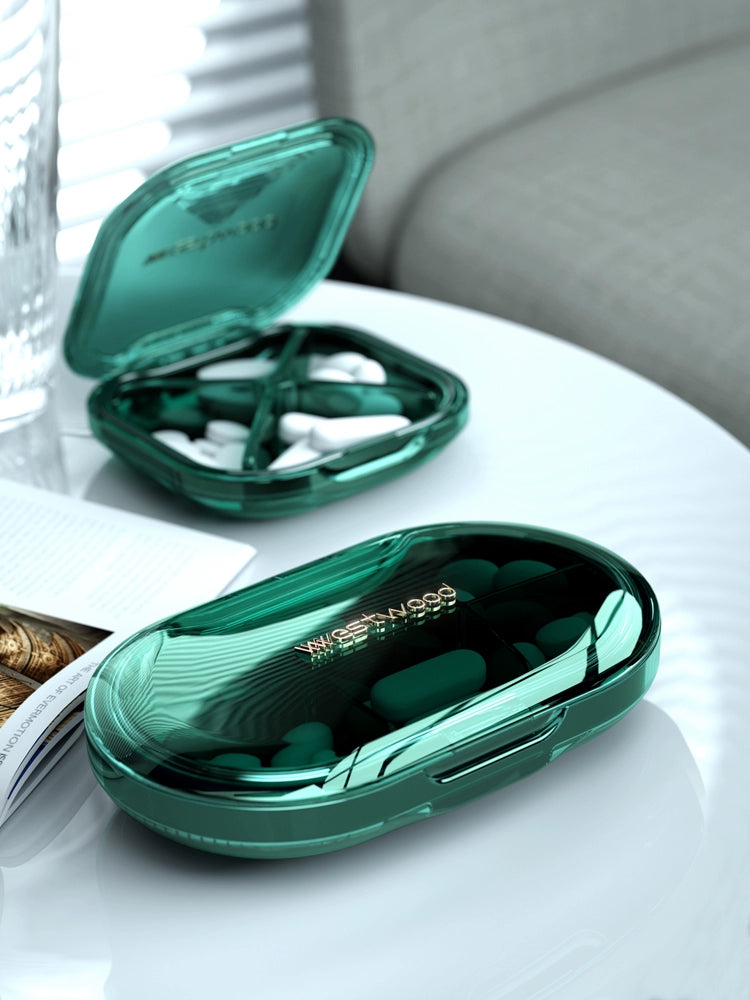 Luxury Portable Mini Pill Box 4 squares 6 squares Pill case