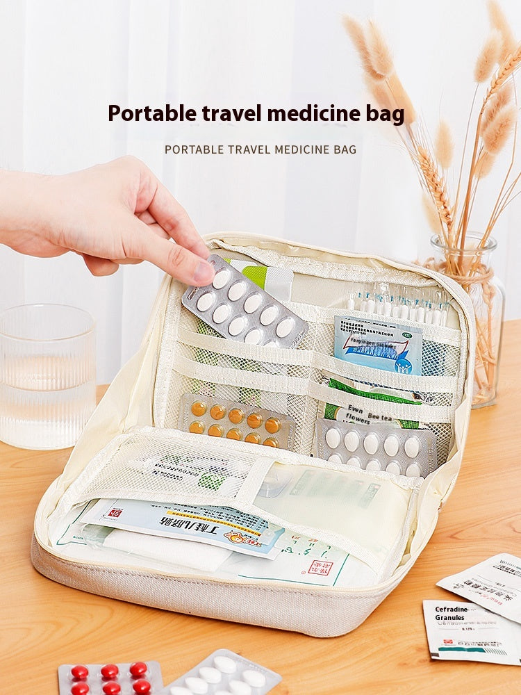 Portable travel medicine bag