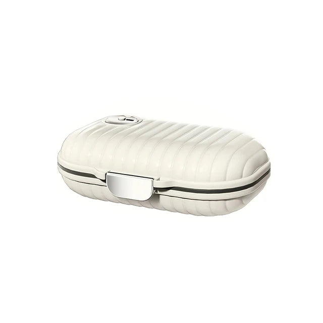Portable travel seven-day sealed pill box